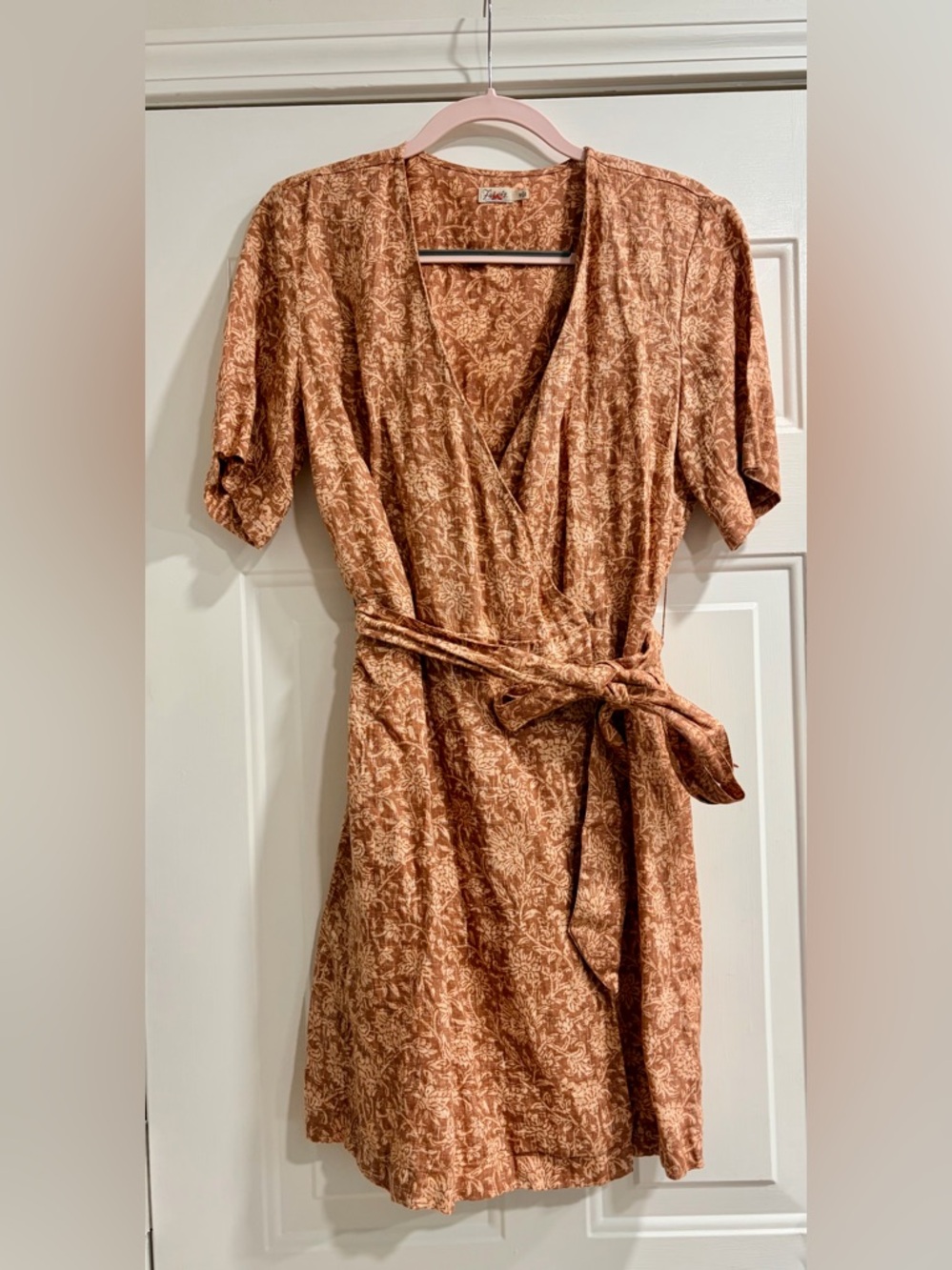 Faherty Ashley Floral Wrap Midi Dress
